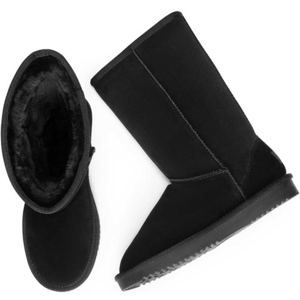 Dream Pairs Black Fleece-Lined Winter Boots